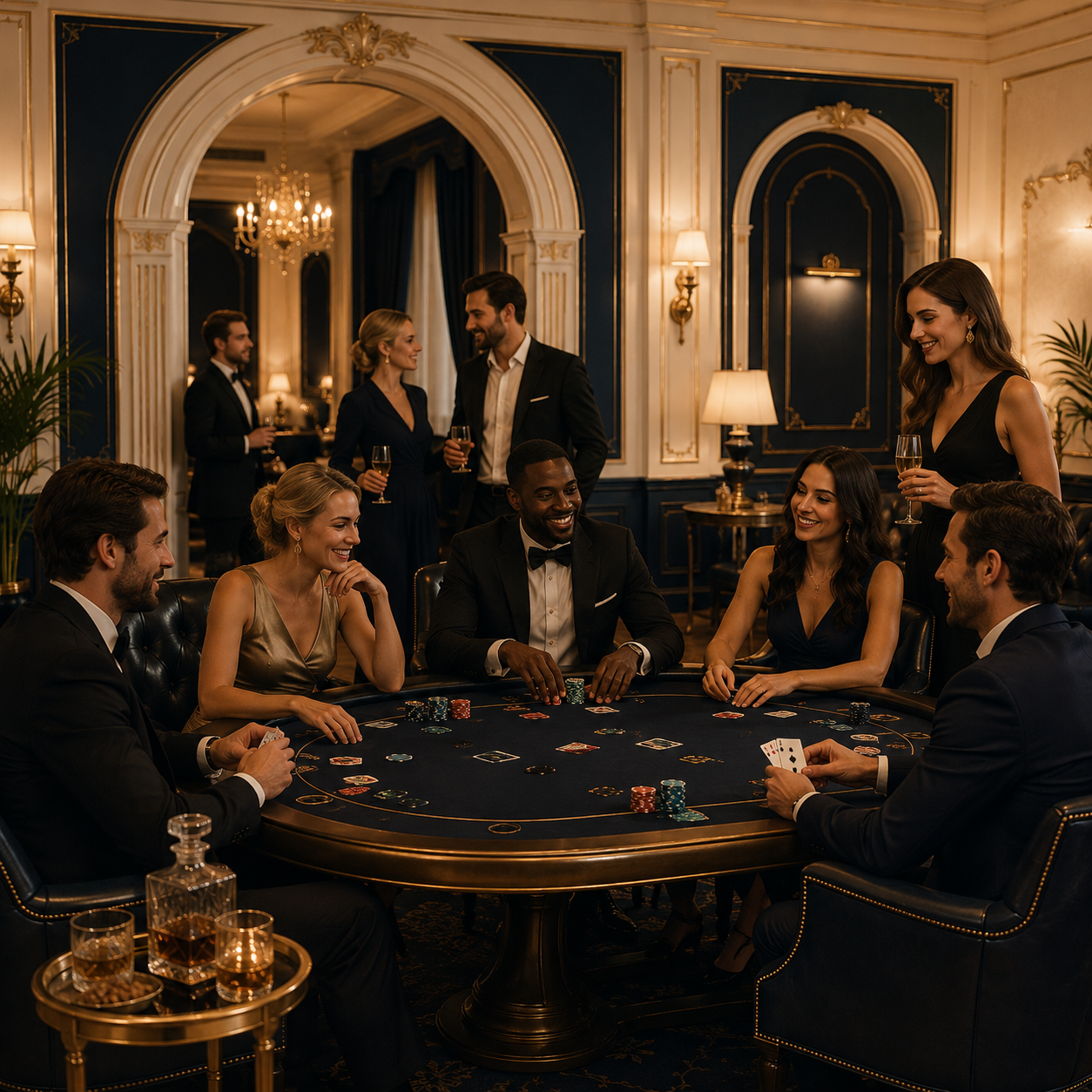 Poker table experience at a St James Parlour event