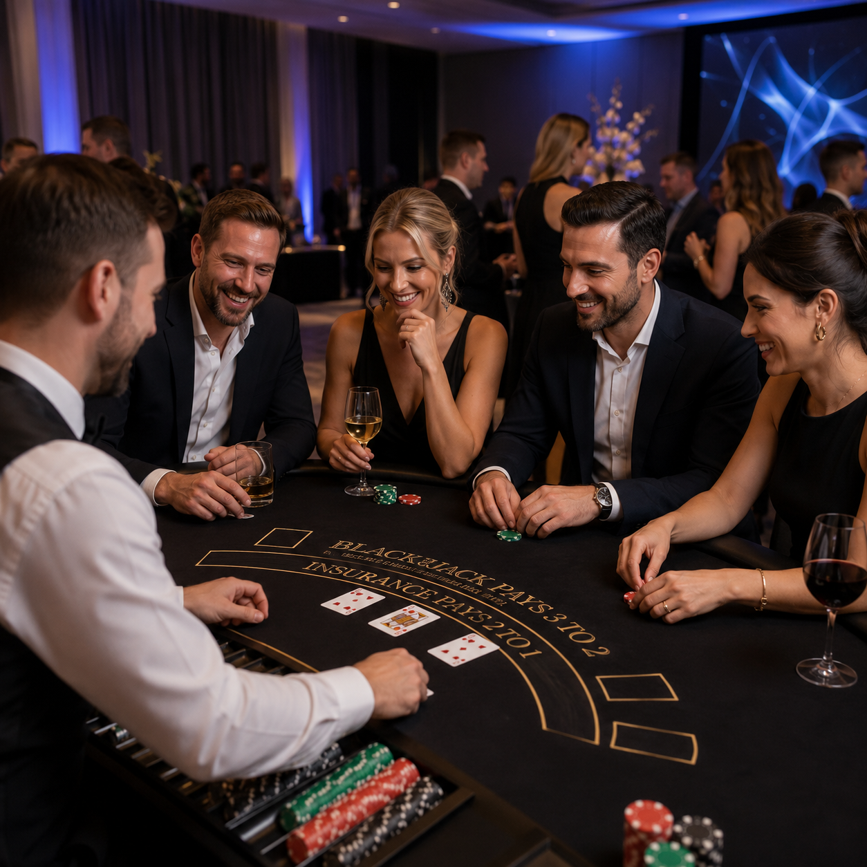 Blackjack table experience